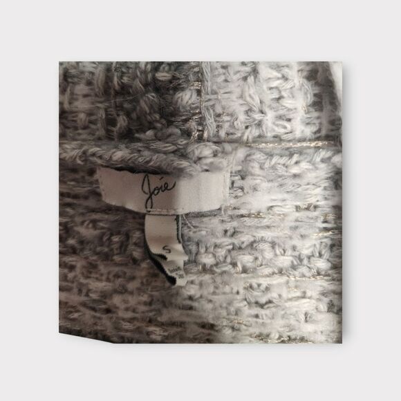 Joie Oversized Lerado Boucle Open Front Cardigan S - Picture 3 of 6